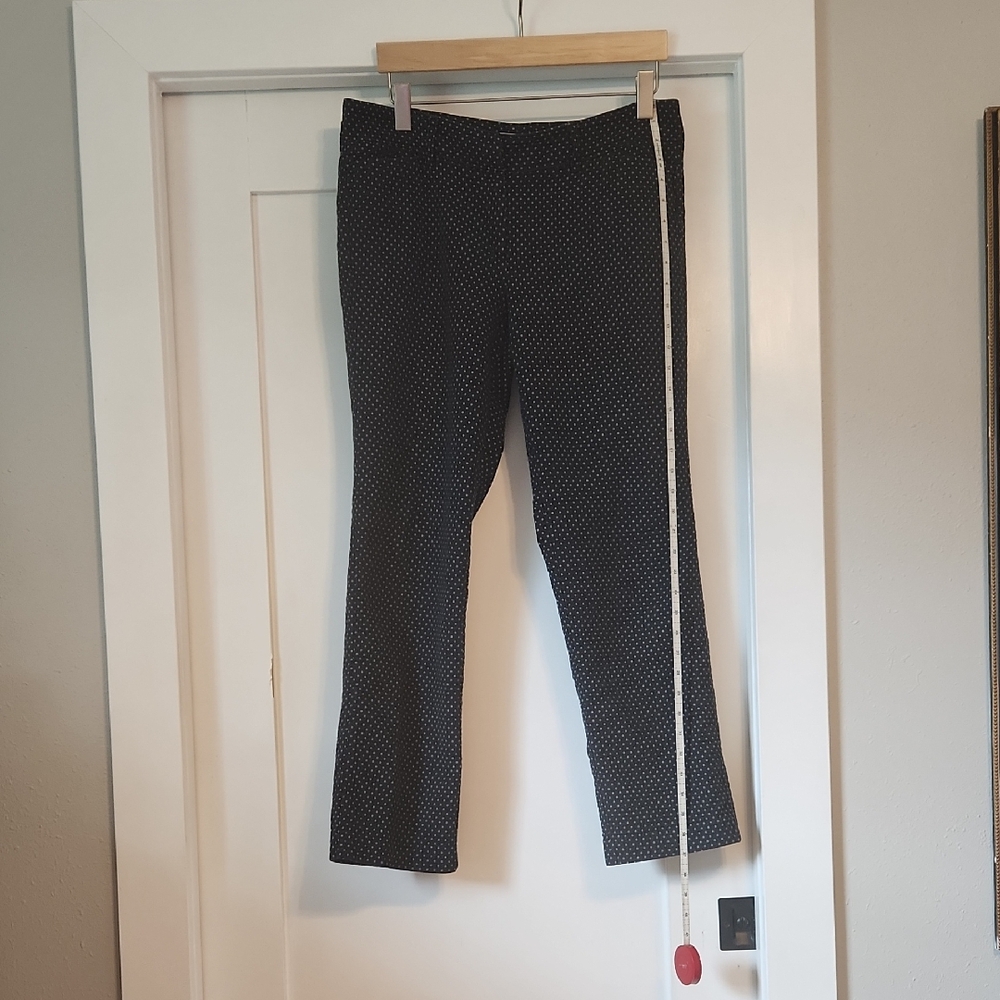 New York & Company Black Polka Dot Trousers